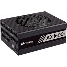 Corsair AX1600i Digital 80 PLUS TITANIUM 풀 모듈 식 ATX 전원 공급 장치-블랙, 단일상품