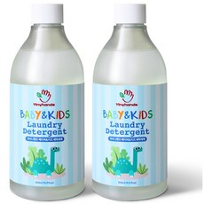 (타임특가) 타이니핸즈 친환경 유아세제 피부면역 천연다래 특허 무향, 2개, 500ml