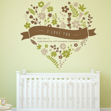 빈티지플라워벽지