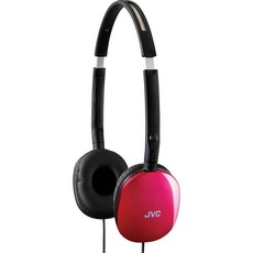 JVC 플랫 라이트웨이트 폴더블 헤드폰, Pink