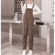 플레이 여성용 겨울 점프수트 멜빵 바지