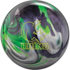 Bowlerstore Products Brunswick PRE-DRILLED Rhino 반응성 볼링공 - 카본/라임/실버 펄 6.8kg15파운드 147319, 14 Pounds