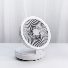 무선선풍기 edon E808부양 접이식탁자 면작은 선풍기 usb충전 사무실 테이블식 공기 순환, T01-심플 화이트(충전식)