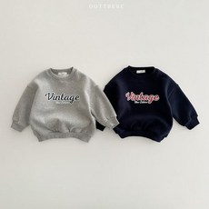 오뜨베베 빈티지맨투맨 데일리 등원복 남아 여아 키즈 겨울옷 데일리