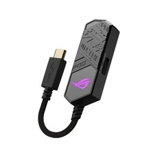 ASUS DAC 휴대용 Audio ROG 클라비스 USB C 게이밍 DACESS 9281 쿼드 앰프 AI 노이즈 캔슬링 마이크 MQA 렌더링 아우라 싱크 RGB PC 모바일 플