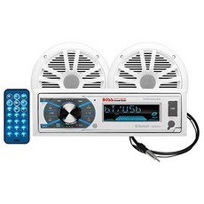 BOSS Audio Systems MCK632WB.6 선박 내후성 리시버 and 스피커 패키지 - 블, 상세내용참조