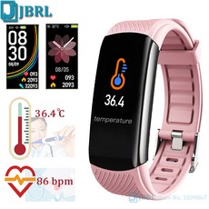 새로운 어린이 스마트 시계 온도 Smartwatch 키즈 스마트 밴드 소녀 소년 팔찌 안드로이드 IOS 방수 스포츠 시계 청소년|스마트 시계|, 1개, 단일, 단일