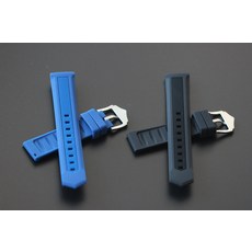 가성비 18mm 19mm 20mm 21mm 22mm 블랙 블루 얇은 러버밴드. Black Blue 우레탄밴드. 원시계