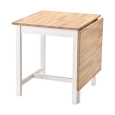  이케아 PINNTORP 핀토르프 게이트레그 테이블 67/124x75cm/2-4인, 색상:브라운/화이트스테인_905.294.69 