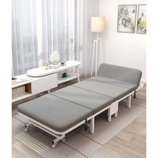접이식 간이 침대 당직 베드 보호자침대 병원 이동식 1인용 매트리스 고시원, D. 폭95cm 190x95x30cm