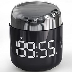 미믹 디지털 대형 LED 디스플레이가 있는 카운트다운 주방 운동 공부 요리용 미국 타이머-637976, 실버