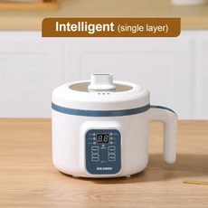 전기쿠커 미니 밥솥 싱글 더블 레이어 지능형 자동 가정용 주방 1-2 인용 찐 쌀 냄비, 3) 200444-InSingle - 220-230v-