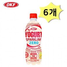 오케이에프 요구르트스파클링 제로 500ml X 6개 노슈가에이드 탄산음료 저칼로리 사무실간식 펫음료, 단품, 단품