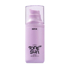 에딧비 선데이 톤업 선세럼 55ml SPF50+PA++++ 보라 선크림