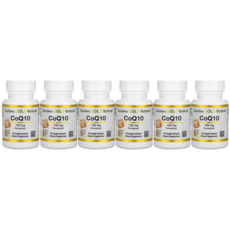 캘리포니아 골드 CoQ10 100mg 베지 softgel veggie 코엔자임 항산비건, 30정, 6개