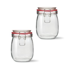 mir 扣式密封玻璃罐, 700ml, 2入