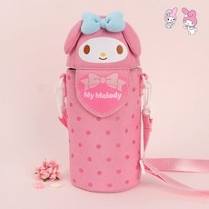 물통주머니 마멜 (크로스) 여아 보온보냉 물병파우치 어린이 유치원 어린이집 소풍 야외활동시, 1개, 핑크_SC0552