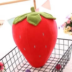 딸기인형 딸기인형 딸기쿠션 과일인형 레드