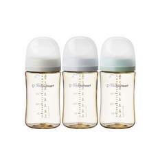 더블하트 모유실감 3세대 트리플팩 240ml(모먼트), 혼합색상, 240ml, 3개