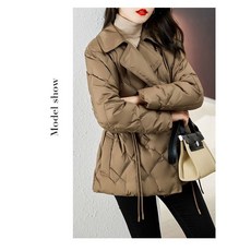 여성 후드 누빔 경량 숏 패딩 자켓 데일리 웰론 패딩 점퍼 겨울 아우터 루즈핏