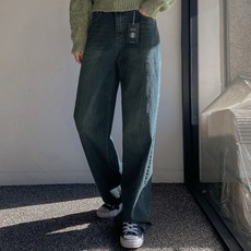 빈티지워싱와이드기모데님팬츠