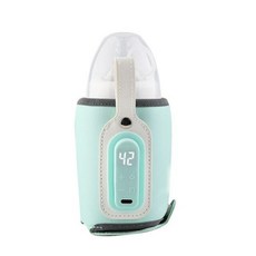 휴대용 보틀 워머 USB 우유 물 여행 유모차 절연 가방 수유 병 히터 저전류 난방 안전 181726, 미국B, SET2-블루, 1개