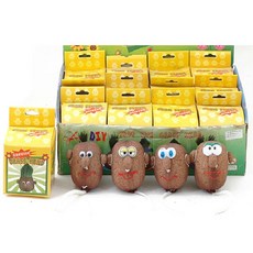 핸디몰 잔디인형 잔디인형키우기 그리기알 콩키우기 씨앗키우기, 2호 잔디인형(심지가 있는인형)