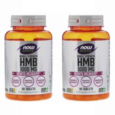  나우푸드 HMB 1000mg 스포츠 리커버리 타블렛 비건, 90정, 2개 