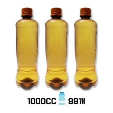 [유페트] 남양매직 생맥주용기 갈색 호프용기, 99개, 1L