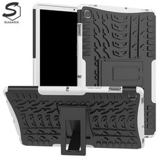 갤럭시탭A7 10.4 2020 T505 T500 이중 아머 킥스탠드 태블릿 케이스, stc034 블랙