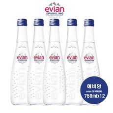 에비앙 스파클링(SPARKLING) 750ml, 12개