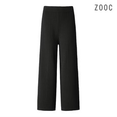 [ZOOC] 롱 니트 팬츠 V204KSA958_BK