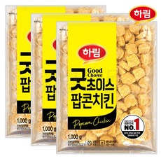 하림 굿초이스 팝콘치킨, 1kg, 3개