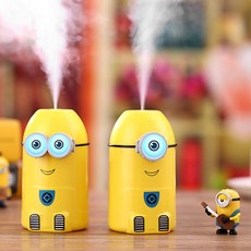 만화 미니언 가습기 usb 초음파 에센셜 오일 디퓨저 디퓨저 아로마 나이트 라이트 안개 제조기 안개, Single Eye