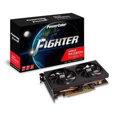 PowerColor Fighter AMD 라데온 RX 6700 XT 게이밍 그래픽 카드 12GB GDDR6 메모리 AMD RDNA 2 레이트레이싱 PCI Express 4., 6650XT Fighter