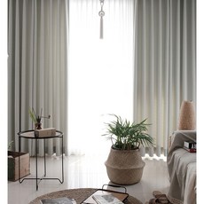 호텔식 노블믹스 원톤 거실 암막커튼 핀형 140X165cm