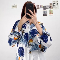 POLO 넥 스타일리쉬 디자인 감각 보이핏 볼륨 여성 봄가을 홍콩무드 CHIC 와이셔츠