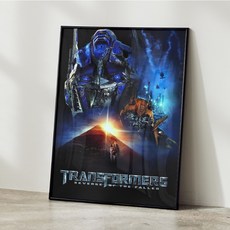트랜스포머 포스터 사진 액자 영화 벽장식 인테리어 장식품 그림 아이방 꾸미기 01, A3 사이즈(297_420mm), A3 포스터 + 화이트 액자 결합