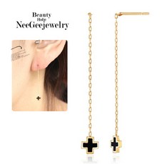 14k십자가귀걸이
