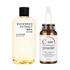 LET'S CURE 부평초 토너 150ml 비타민파우더 15g sets - 레츠큐어비타민파우더