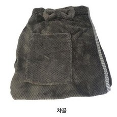 비티엔 20대 촉감에 따뜻한 2만원대 선물 보온성 고급 극세사 리본치마담요 무릎담요 E-625963, 차콜
