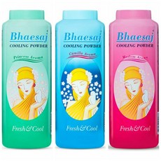 BHAESAJ 쿨링파우더 Cooling Powder 300g x 2 개, 블루 x 2, 2개