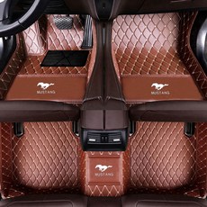 Ford 포드 Mustang 머스탱 2014 2015 2016 2017 2018 2019 2020 2021 커버리지 사치 가죽 전천후 맞춤 방수 미끄럼 자동차 카펫 바닥 매트