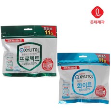 롯데제과 자일리톨 프로폴리스 리필 껌 81g+화이트 81g, 1세트, 162g