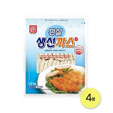 한성 흰살생선까스 1.2kg, 4개