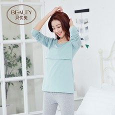 수유복 가을겨울 이너 상의 순면 외출 유행치마 모달 산후 봄가을 긴팔소매 수유 가을옷