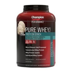 [Champion Nutrition 챔피온 뉴트리션] 퓨어 웨이 플러스 프로틴 바닐라 아이스크림 69 서빙 2.2 kg Pure Whey Plus Protein