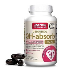 QH 흡수율 100mg CoQ10 유비퀴놀 미토콘드리아 건강 세포 심혈관 기능, 60정, 1개