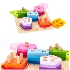 도형끼우기장난감원목