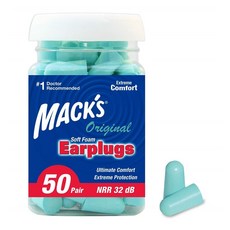 Macks 맥스 오리지널 소프트 폼 이어플러그 귀마개 50쌍, 1개